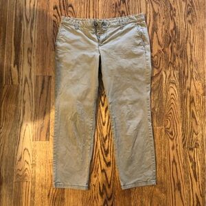 Gap Skinny Boyfriend Khakis size 10 olive green